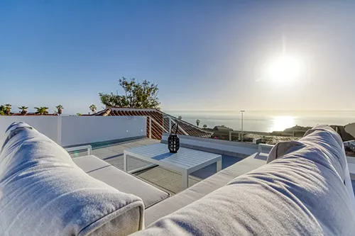 Villa Veni - La Palma - Tazacorte -  Dachterrrasse mit Panoramasicht